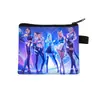 Carteira Feminina Estilo Novo Caçadora de Demônios, Porta-Moedas Infantil da Moda, Mini Bolsa Portátil de Desenho Animado para Mulheres, Bolsa Transfronteiriça Tendência Quente
