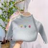 Suéteres de Otoño e Invierno para Niñas, Modernos 2025 Nuevas Camisetas Básicas para Niños con Cuello Alto de Bebé Tejidos