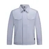 Chaqueta de Trabajo con Cremallera para Primavera Otoño Invierno para Hombre de Manga Larga Resistente al Desgaste Antiestática Ropa de Trabajo Exterior con Tiras Reflectantes Ropa de Protección Laboral