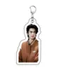 Merchandising de la Celebridad Wang Hedi Llavero Acrílico Hecho a Medida con Colgante de Tarjeta Transparente de Alta Definición Decoración Regalo para Fan