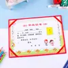 Certificado de Graduación de Dibujos Animados para Jardín de Infancia, Certificado de Graduación Infantil con Dorado, Certificado de Honor, Certificado de Salida de la Escuela, Se Puede Imprimir el Logo