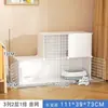 Jaula para Gatos para Uso en Casa, Interior, Puede Albergar una Caja de Arena para Gatos, Casa para Gatos, Espacio Grande para Gatos, Nido para Gatos en Balcón, Ensamblaje de Tres Niveles