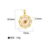 Moda Joker DIY Semiacabado Microincrustado Chapado en Cobre Accesorios de Girasol Accesorios Populares Europeos y Americanos Colgantes de Estrella