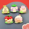 Série Casa de Frutas Brilhante Desenho Animado Acessórios de Resina DIY Presilhas de Cabelo Decorações para Capa de Celular Acessórios para Copo D'água Adesivos