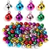 Cascabeles de cobre de colores, cascabeles de Navidad, cascabeles pequeños para perros de mascota, colgantes hechos a mano para manualidades, accesorios pequeños, venta al por mayor