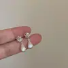 Aretes de Metal Tejido Cepillado Forma de Gota de Agua para Mujer, Diseño Único, Elegantes, Exquisitos, Versátiles