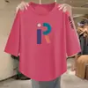 Ropa de Mujer 2026 Versión Coreana Verano Corte Holgado Popular Casual Camiseta Top Nueva Moda Elegante Cuello Redondo Talla Grande
