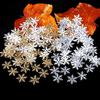 Decoración Navideña Transfronteriza Copos de Nieve Confeti para Lanzar Fiesta de Bodas DIY Copos de Nieve Falsos Fabricante de Accesorios Navideños