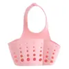 Cesta de drenaje para fregadero de cocina, bolsa colgante, soporte para esponja de grifo, organizador de fregadero para lavar platos y verduras, cesta colgante de almacenamiento sin perforación