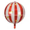 Globo de Película de Aluminio Rayado con Estrella de 22 pulgadas Decoración para Fiesta Escolar Centro Comercial Baile de Graduación KTV Celebración Accesorios