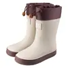 Nuevo Modelo 2025 Zapatos Impermeables para Exteriores para Niños con Puño Elástico, Botas de Lluvia de Moda para Niños y Niñas, Botas de Lluvia de Goma de Suela Suave de Caña Alta para Niños Pequeños