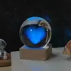 Lanterna de Bola de Cristal Gravada Estéreo 3D Transfronteiriça Ornamento de Vidro para Mesa de Estudo/Quarto como Presente de Aniversário para Namorado
