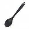 Cuchara de Silicona Resistente a Altas Temperaturas en Stock, Silicona de Grado Alimenticio, Adecuada para Estudiantes y Niños, Cuchara Pequeña Densa, Cuchara Mezcladora Colorida para Ensalada