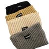 Diadema de Otoño e Invierno Diadema Ancha Corea del Sur Casual Lana Tejida Gorro Desarrollado Diadema de Ala Ancha Gorro Puño Igual para Parejas