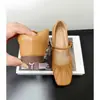 Primer Encuentro Zapatos Mary Jane Pequeños para Mujer Pliegues de Concha Franceses Punta Cuadrada Suela Suave Zapatos Planos Cómodos