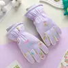 Guantes de Esquí para Niños Invierno Engrosados Impermeables Ciclismo Exterior Terciopelo Cortavientos y a Prueba de Frío Guantes Cálidos para Niños y Niñas