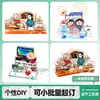 Soportes de escena acrílicos personalizados, decoraciones de combinación multicapa hechas por fans de anime, bidimensionales, se pueden hacer tú mismo y fabricar en lotes pequeños