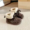 Botas de Nieve para Niños con Forro Polar Adicional y Engrosamiento, Unisex, Tobillo Corto, Nuevo Estilo Invierno 2025, Antideslizantes, Cálidas, Botas de Algodón, Botas de Algodón para Exteriores