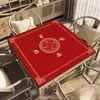 Tapete de mesa de mahjong manual estilo chinês tapete silencioso antiderrapante sala de xadrez e cartas cartas de baralho poker toalha de mesa quadrada de ovo