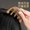 Pente de Massagem para Couro Cabeludo de Sândalo Verde Sentai Original Cinco Dedos Sândalo Vermelho Pente Meridiano de Saúde Sândalo Dourado Pente de Dentes Redondos Uma Peça Drop Shipping
