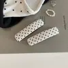 Grampo de Cabelo de Bolinhas Gentil e Fashion no Estilo Coreano, Presilha Versátil para Franja no Estilo Coreano, Estilo de Nicho com um Toque de Luxo, Piranha Lateral