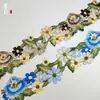 Accesorios de Encaje Multicolores Solubles en Agua de Poliéster, Decoración Hanfu Estilo Retro, Accesorios Florales DIY para Ropa de Mujer Estilo Étnico