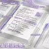 Caderno Espiral Transparente de Couro Macio Caderno A5 Capa Destacável Bloco de Notas de Alto Valor B5 para Alunos do Ensino Fundamental e Médio