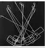 Clavos para cubierta de suelo de invernadero al por mayor, acero galvanizado grueso para césped exterior de alta resistencia, fijador en forma de U para valla de inserción en el suelo de 50 cm de alto