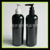 Frasco Bico de Pato Preto 500ml Frasco com Bomba de Emulsão Frasco de Shampoo 500ml Frasco PET de Ombro Arredondado Frasco com Bomba de Encaixe