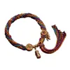 Pulsera thangka estilo Tíbet, pulsera tejida a mano estilo étnico, pulsera colorida de zona escénica, hilo rojo DIY para el año del zodiaco