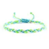 Comércio Exterior Transfronteiriço Joias Corda de Cera Trançada Pulseira de Mão Brinquedo Pulseira Trançada de Três Fios Colorida Cruzada Conjunto Ajustável para Casal