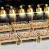 Soporte de Exhibición Comercial para Buffet de Hotel de Acero Inoxidable Canasta para Frutas y Pan Bandeja de Exhibición Abierta para Utensilios y Almacenamiento