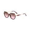 2026 Nuevas Gafas de Sol de Moda Europeas y Americanas Ojo de Gato Semi-Sin Montura Personalidad Tendencia para Mujer Gafas de Sol con Protección UV para Mujer Transfronterizas