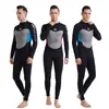Traje de Buceo de 3 mm de Grosor a Prueba de Frío y Mantenedor de Calor Traje de Baño para Hombre y Mujer Ropa Húmeda de Manga Larga Ropa de Surfista Natación de Invierno Buceo Profesional