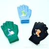 Guantes Cálidos de Punto para Niños Estampados de Cinco Dedos Estudiante Otoño e Invierno a Prueba de Frío Dinosaurio Unicornio Astronauta Dibujos Animados Lindo