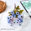 Crisantemo Silvestre Artificial de 24 Cabezas en Colores Otoñales, Crisantemo de Carretera, Manualidades para el Hogar, Decoración de Bodas, Decoración de Hoteles, Flores para Decoración de Paisajes