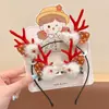 Acessórios de Cabelo de Natal Estilo Floresta Presépio Grampo de Cabelo Orelhas de Galho Fofas para Crianças Acessórios de Tiara Pequenos Grampos Acessórios de Cabelo