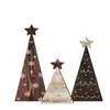 Adornos de árbol de Navidad de madera envejecida, estilo vintage, transfronterizos; decoraciones de mesa de Navidad estilo granja; manualidades festivas de madera