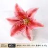 Cabeza de flor de lirio artificial 3D realista, accesorio para el cabello Hanfu, materiales para manualidades DIY, accesorio para fotos de boda, guirnalda de flores, arreglo floral