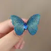 Broche de Borboleta Bordado em Tecido para Mulheres, Joias de Alta Qualidade, Alfinete de Pérola, Acessórios para Roupas, Broche de Luxo Leve, Acessórios para Roupas