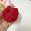 Tulipán de cabeza grande tejido a mano DIY ramo de simulación accesorios de joyería flor de lana tejida hojas fábrica venta al por mayor