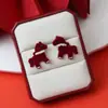 Pendientes Rojos de Año Nuevo 2026 para Mujer con Diseño Único, Pendientes del Zodiaco Caballo para el Año de Nacimiento, Pendientes Festivos de Año Nuevo al por Mayor