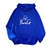 Sudadera con capucha de terciopelo de otoño e invierno de nueva llegada transfronteriza para mujer talla grande estudiante holgada con estampado de letras uniforme de clase top chaqueta