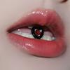 Lengua de amor, uña, corazón de melocotón, rosa, diamante negro, color AB, bebiendo, acero de titanio, chica caliente, ins, dulce, genial, perforación, joyería