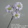 Flores Artificiais de Orquídea e Clematis com 3 Cabeças Flores Falsas Buquês Decoração de Cena de Casamento Estilismo Flor Artística Decoração de Flores de Seda Atacado