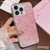 Funda para iPhone 16 Corazón Girly Rosa Lazo Manzana 17 Brillo Sueño Dulce Estilo Tendencia 12