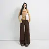 Colección Otoño 2026 Retro Americano Pantalones de Pierna Ancha Sueltos de Cintura Alta Versátiles Estilo Ins Caídos Hasta el Suelo Jeans de Pierna Recta de Otoño
