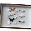 Colgante de Flor de Lunares Estilo Coreano Fresco, Parche de Conejo con Lazo, Accesorios para Fundas de Teléfono, Calcetines, Bolsas, Ropa, Zapatos DIY
