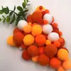 Pompones de Color Degradado de Alta Elasticidad, Bolas de Felpa de Tamaños Mixtos para Manualidades de Bricolaje para Niños, Educación Temprana, Personalizable por el Fabricante