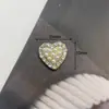 Novo Estilo Simples Full Diamond Mini Coração Trevo de Quatro Folhas Liga de Metal Acessórios High-end Brincos para Meninas Acessórios de Cabelo Material